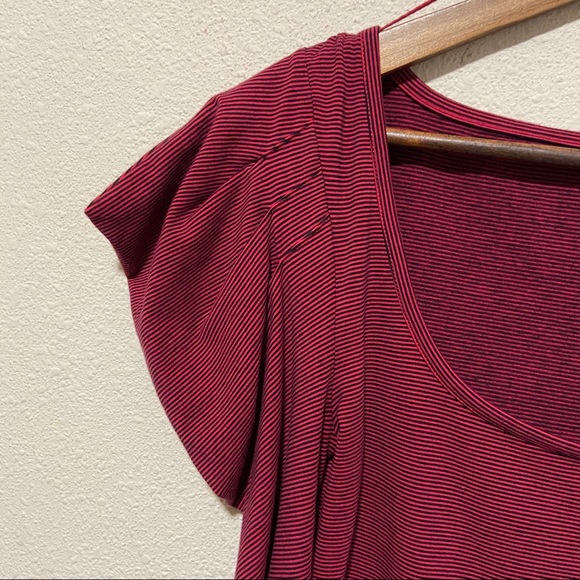 Free People Penelope Puff Sleeve Striped Top NWT - Picture 6 of 10